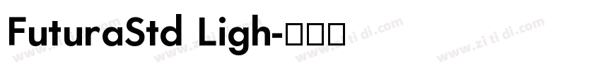 FuturaStd Ligh字体转换